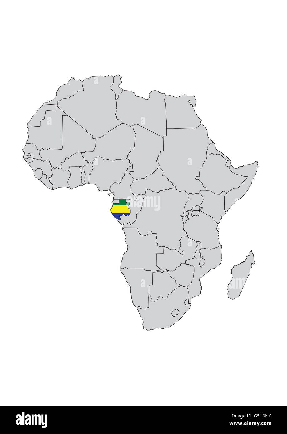 Gabon, Afrique. Banque D'Images