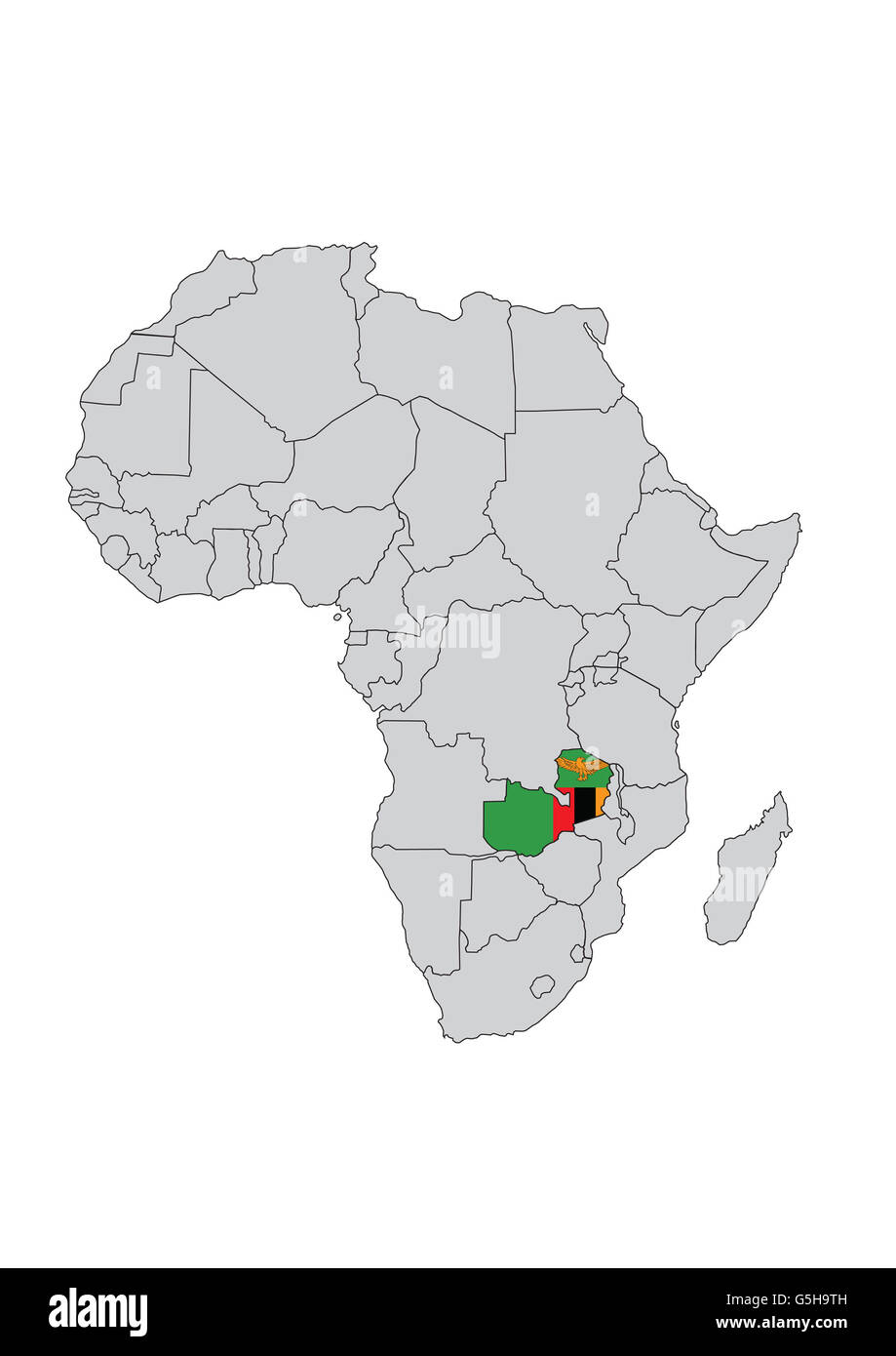Yémen, Zambie, Afrique. Banque D'Images