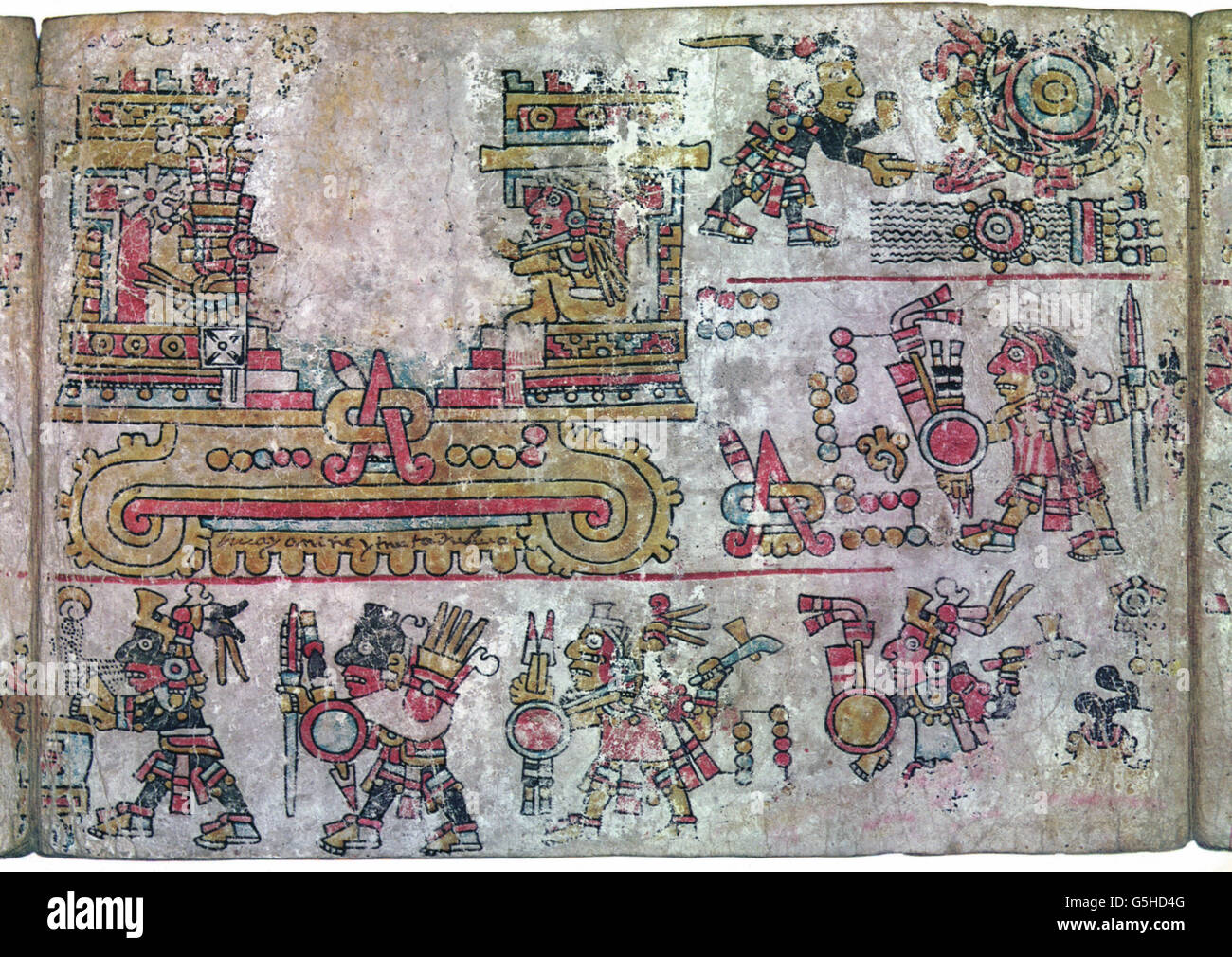 Géographie / Voyage, Mexique, peuple, Mixtec, Codex Becker I, 11ème siècle, impression couleur, musée ethnologique Vienne, Indios, Amérique centrale, historique, historique, droits additionnels-Clearences-non disponible Banque D'Images