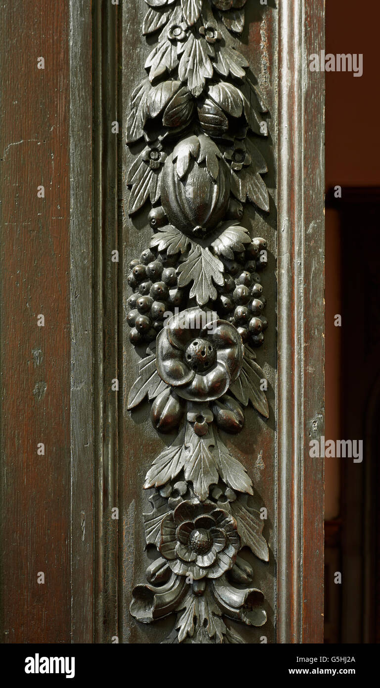 St Margaret Lothbury, église dans la ville de Londres. Découpage sur cadre de porte Banque D'Images St Margaret Lothbury, église dans la ville de Londres. Découpage sur cadre de porte Banque D'Images