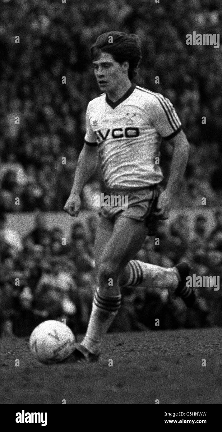 West Ham Tony Cotee. Tony Cotee de West Ham Utd en action 29/03/1985. Banque D'Images