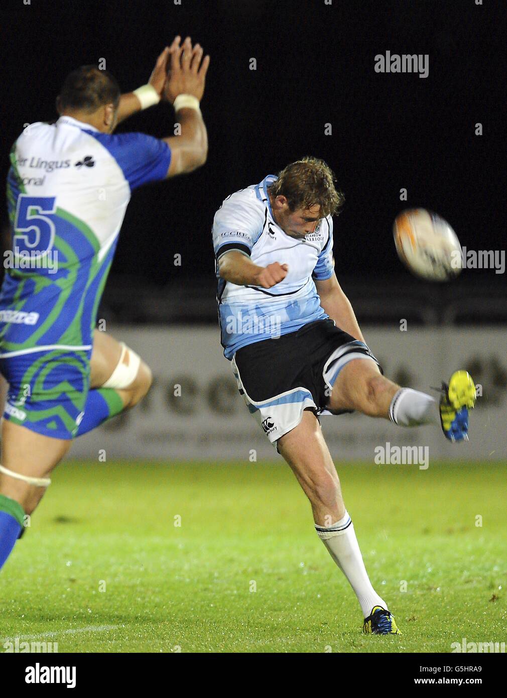 Rugby Union - RaboDirect PRO12 - Glasgow Warriors v Connacht - Scotstoun Stadium Banque D'Images