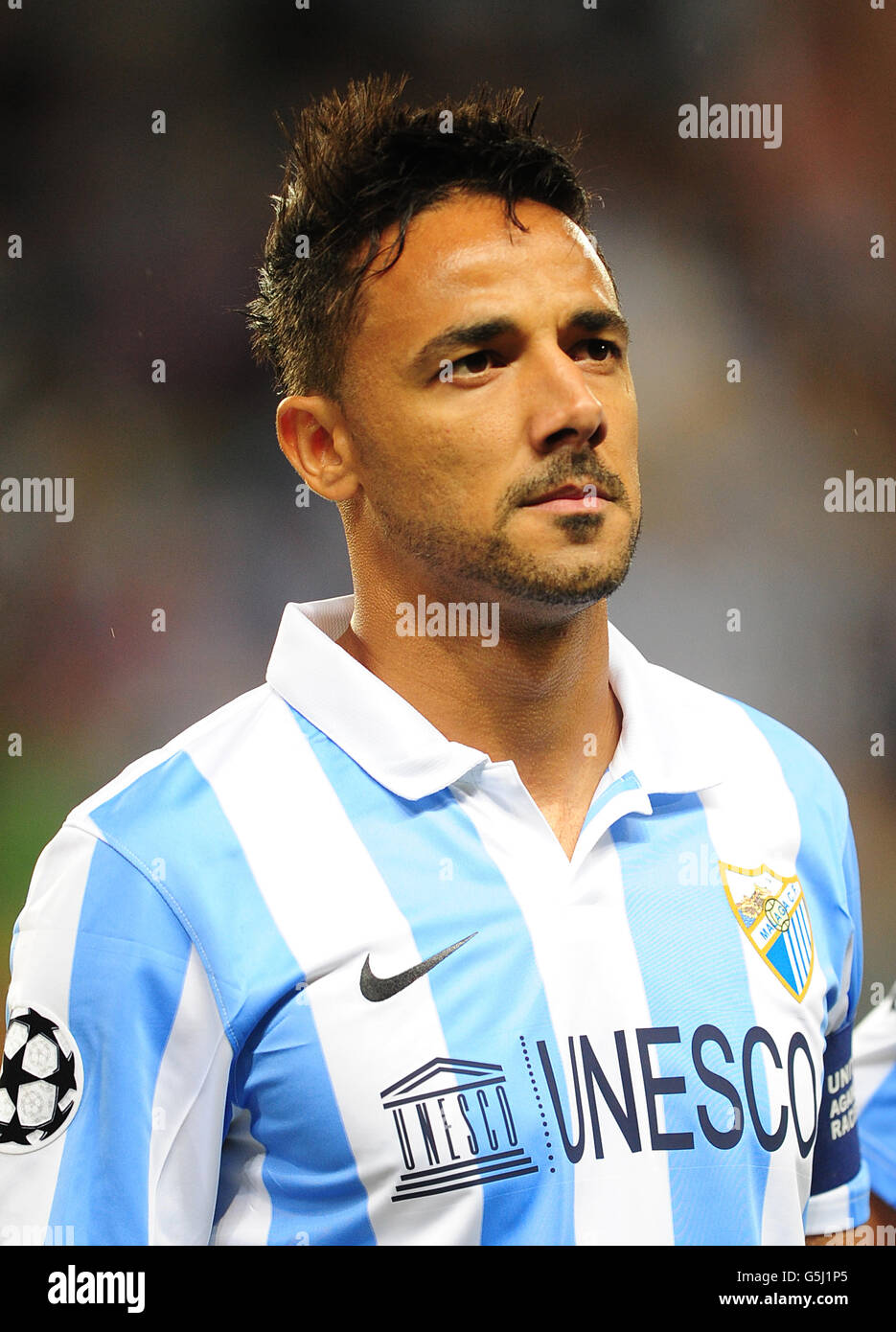 Football - Ligue des Champions - Groupe C - Malaga v AC Milan - Stade La Rosaleda Banque D'Images
