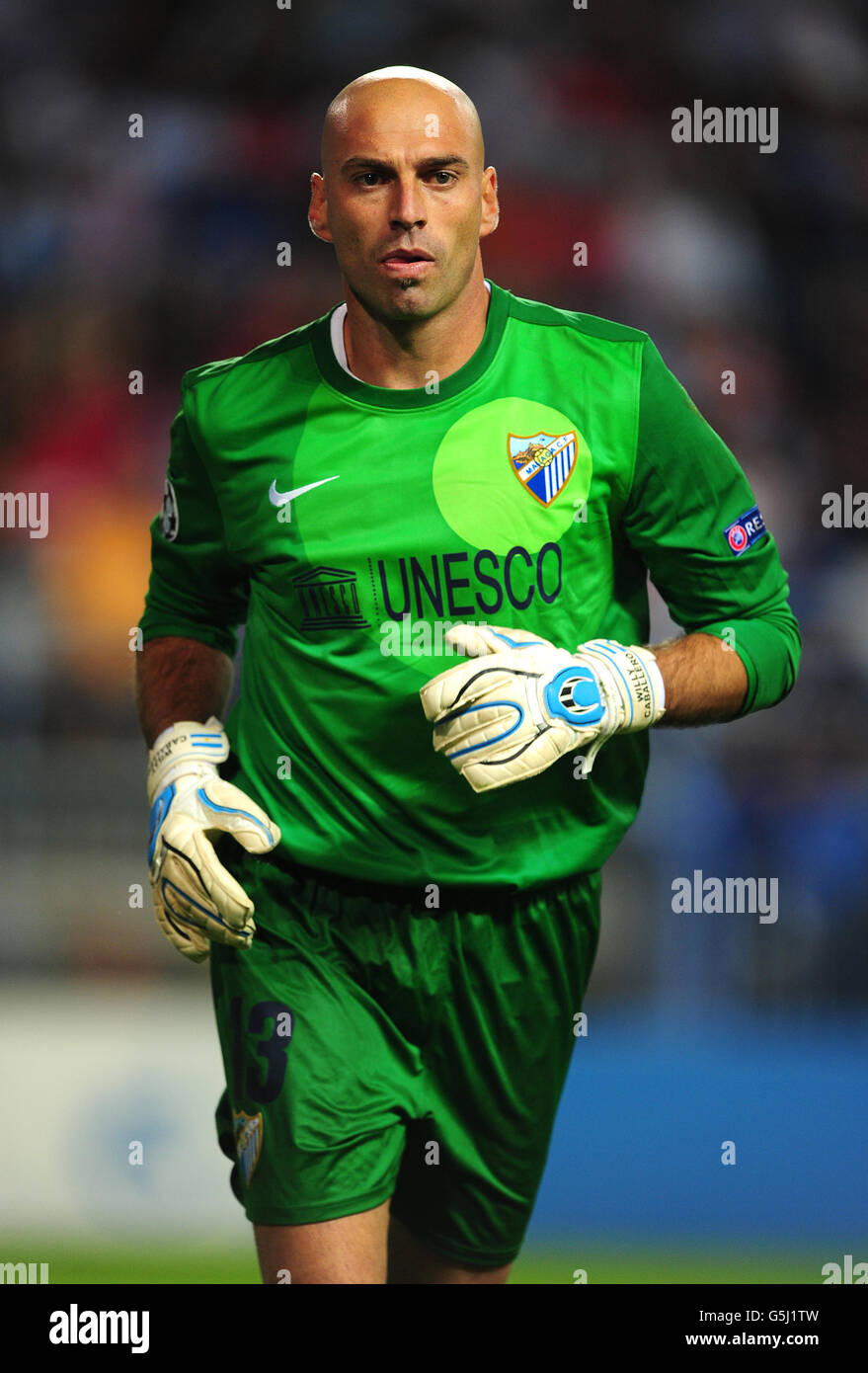 Football - Ligue des Champions - Groupe C - Malaga v AC Milan - Stade La Rosaleda Banque D'Images
