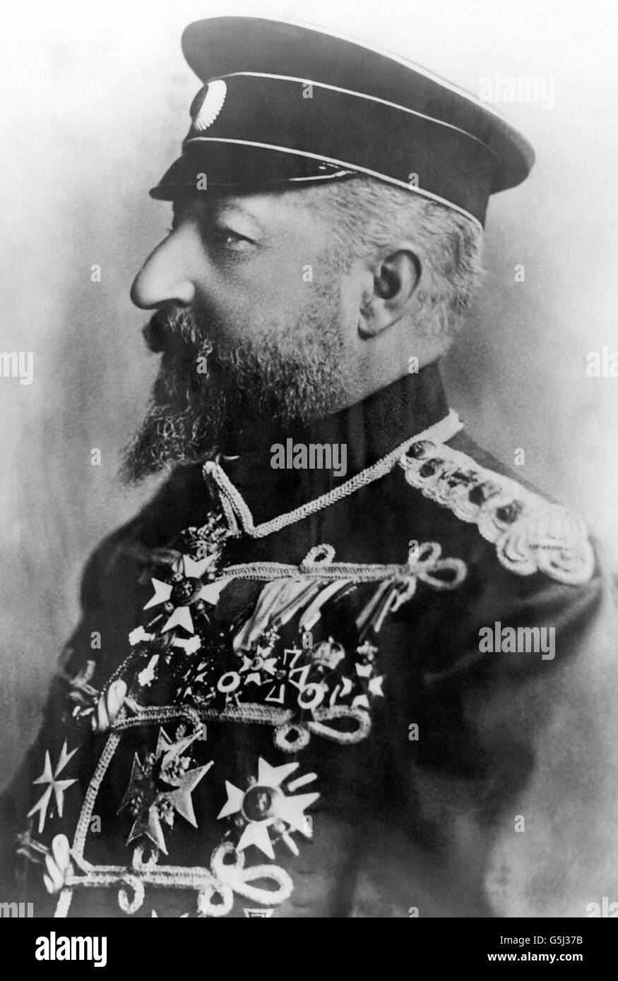 Ferdinand de Bulgarie, également connu sous le nom de 'Balkan Fox', photographié en 1916. Banque D'Images