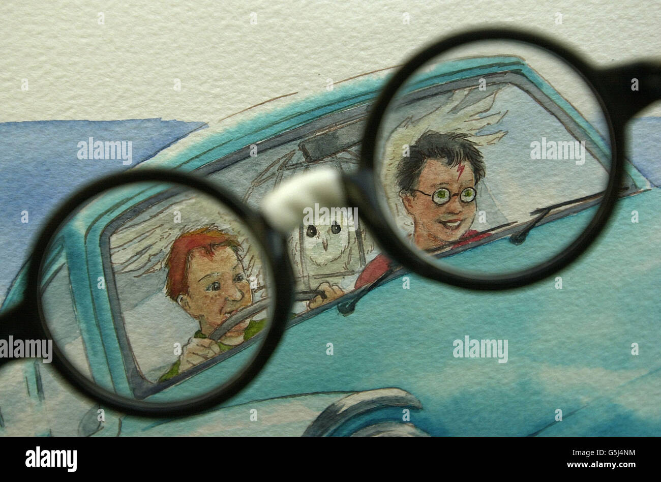 Harry Potter une aquarelle originale de réalisations artistiques en vente Banque D'Images