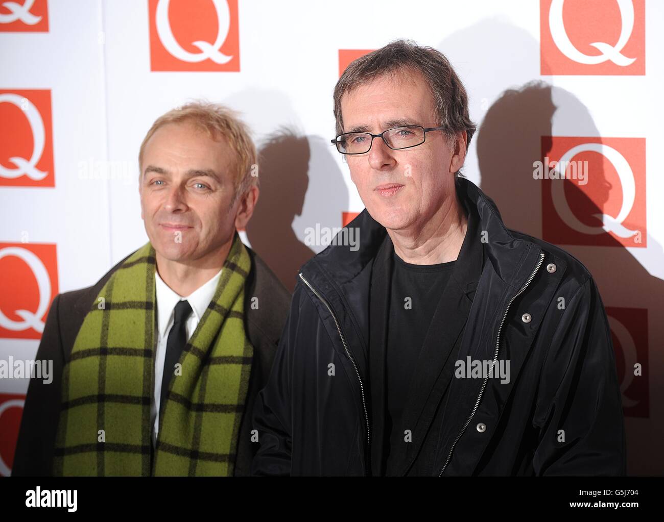 Les Q Awards - Londres.Karl Hyde et Rick Smith de Underworld lors des Q Awards 2012 au Grosvenor House Hotel, Park Lane, Londres Banque D'Images