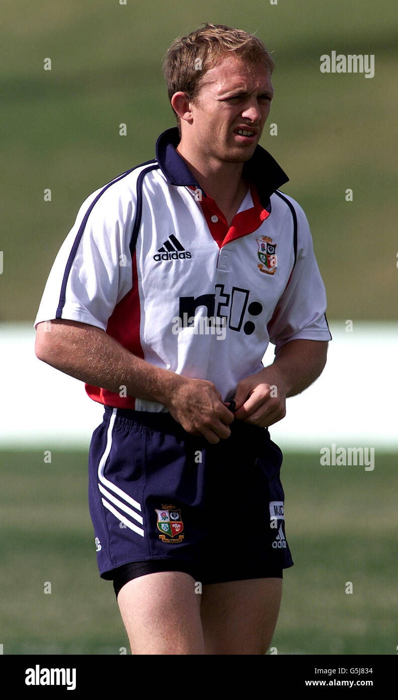 Lions britanniques - Matt Dawson pendant l'entraînement à Townsville, en Australie. Photo : David Davies. Banque D'Images