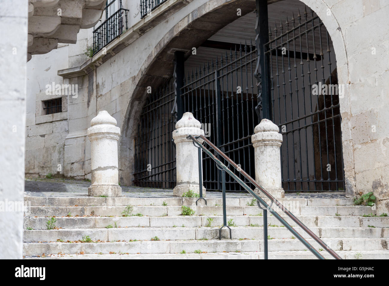 Détails et avis de ville européenne Lisboa, Portugal Banque D'Images