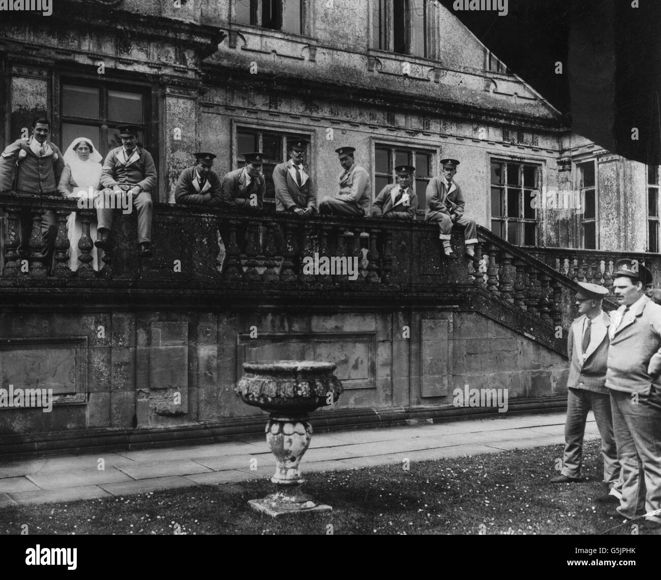 La Première Guerre mondiale - les soldats blessés - Longleat House - Angleterre Banque D'Images