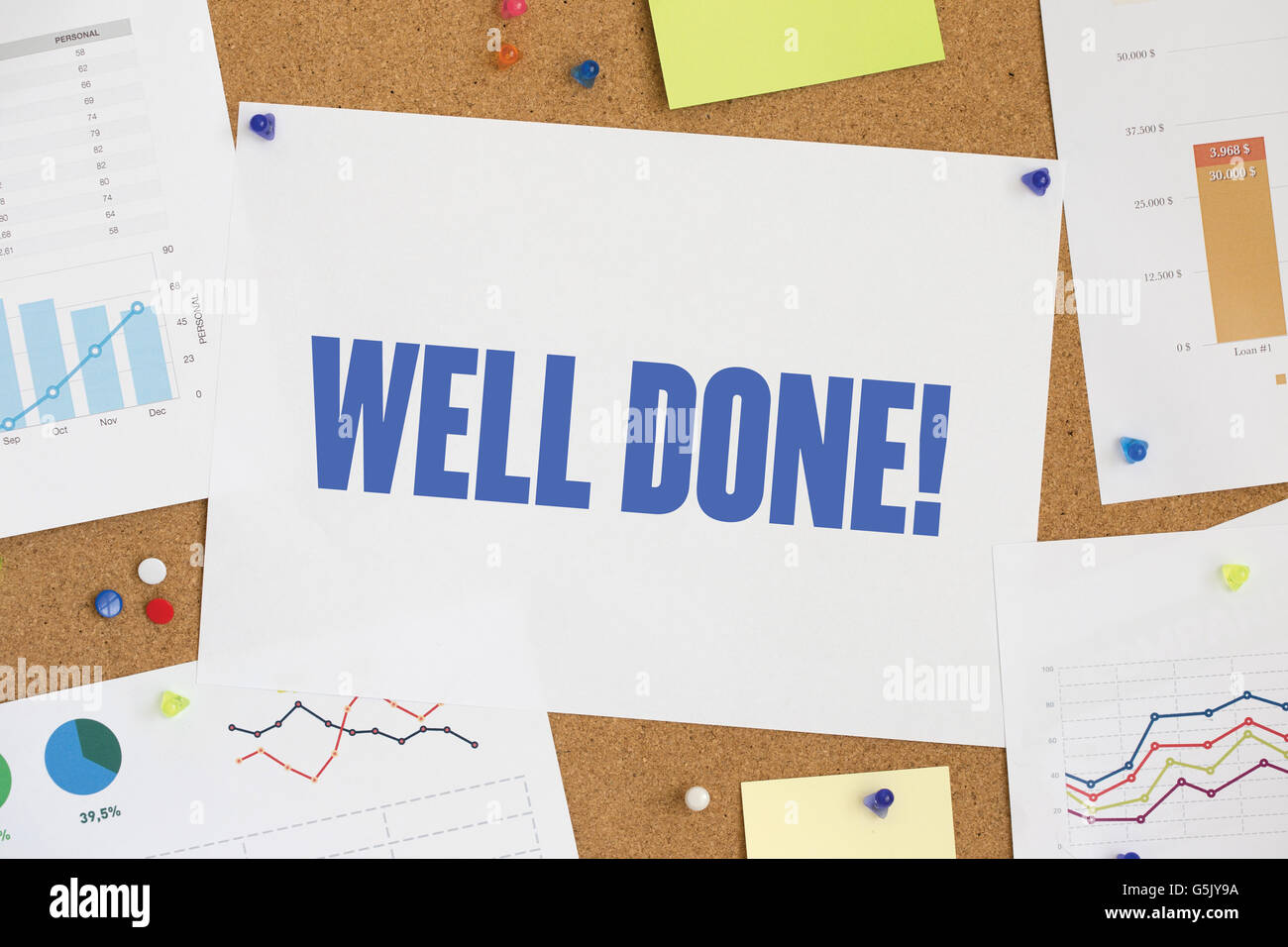 Graphique GRAPHIQUE D'AFFAIRES DE L'ENTREPRISE RÉSULTAT bien fait ! CONCEPT Banque D'Images