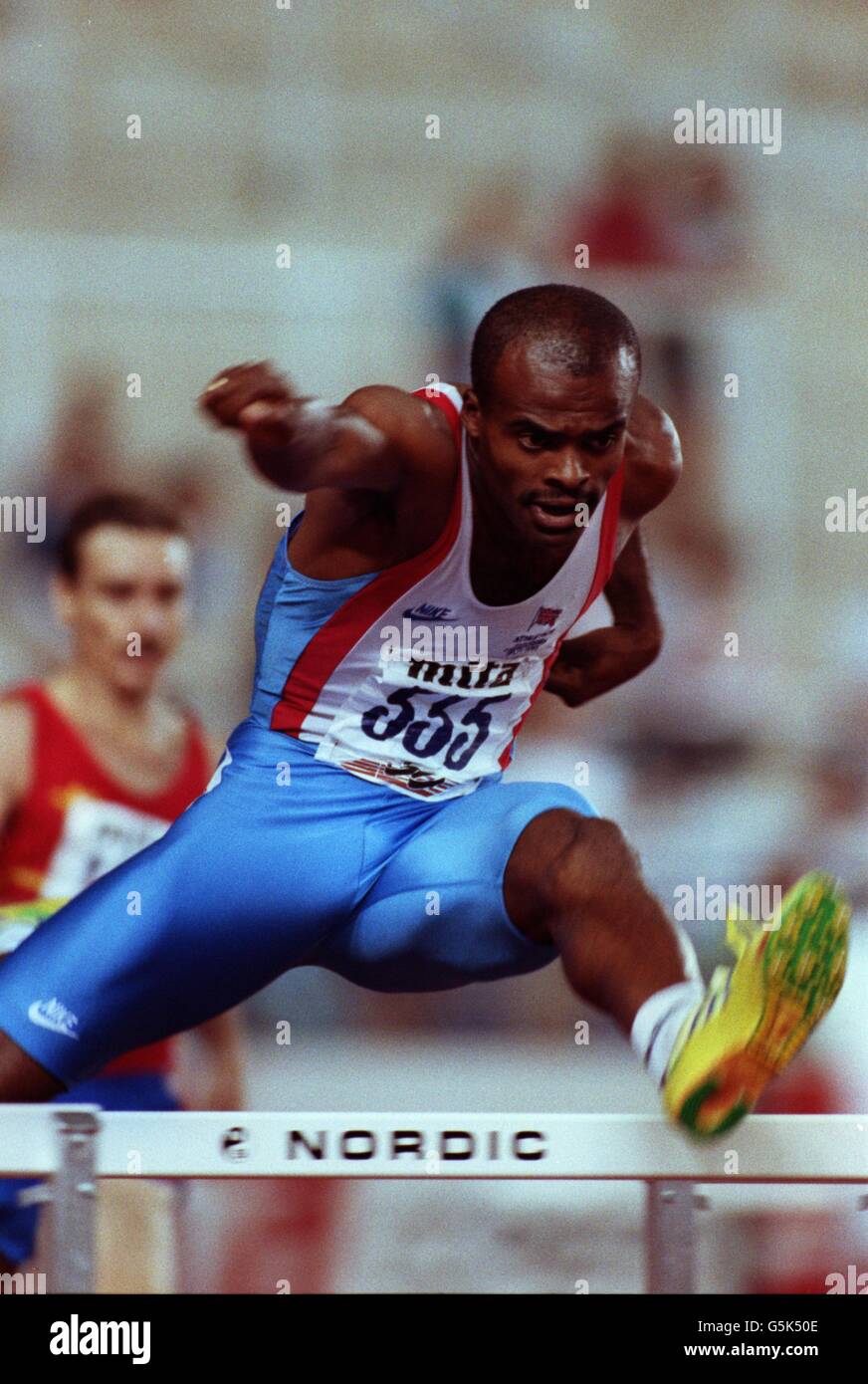 400 m haies hommes; KRISS AKABUSI, GB Z4 Banque D'Images