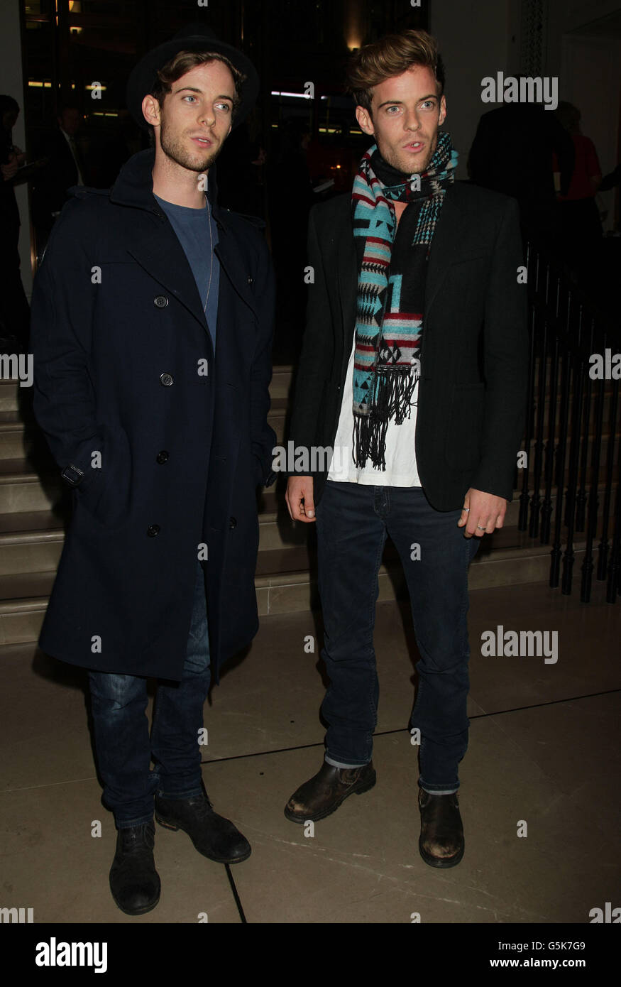 Harry Treadaway et Luke Treadaway assistant aux 1000 Londoniens les plus influents du Evening Standard, à Burberry, Regent Street, dans le centre de Londres. APPUYEZ SUR ASSOCIATION photo. Date de la photo: Mercredi 7 novembre 2012. Le crédit photo devrait se lire: Yui Mok/PA Wire Banque D'Images