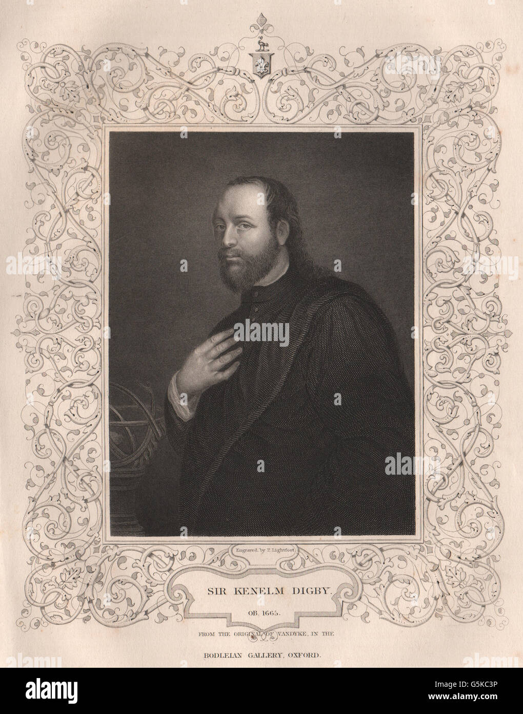 L'histoire britannique : Sir Kenelm Digby. TALLIS, ancien 1853 Banque D'Images