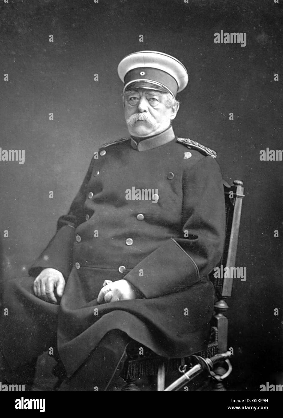 Otto Von Bismarck, chancelier de l'Allemagne, l'homme d'État prussien conservateur Banque D'Images