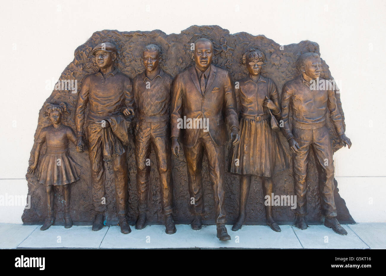 L'inachevé sculpture mars à Newport News en Virginie Banque D'Images