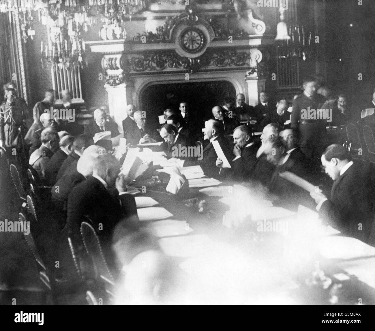 La Première Guerre mondiale - Conférence de paix des alliés - Paris Banque D'Images