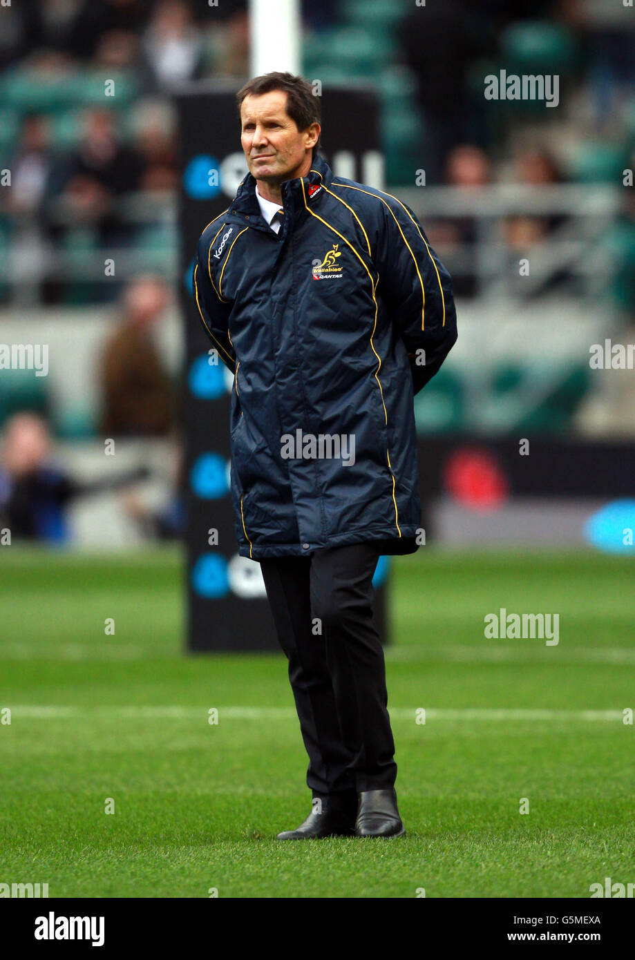 Robbie Deans, entraîneur en chef de l'Australie, lors du QBE International à Twickenham, Londres. APPUYEZ SUR ASSOCIATION photo. Date de la photo: Samedi 17 novembre 2012. Voir l'histoire de PA RUGBYU England. Le crédit photo devrait se lire comme suit : David Jones/PA Wire Banque D'Images