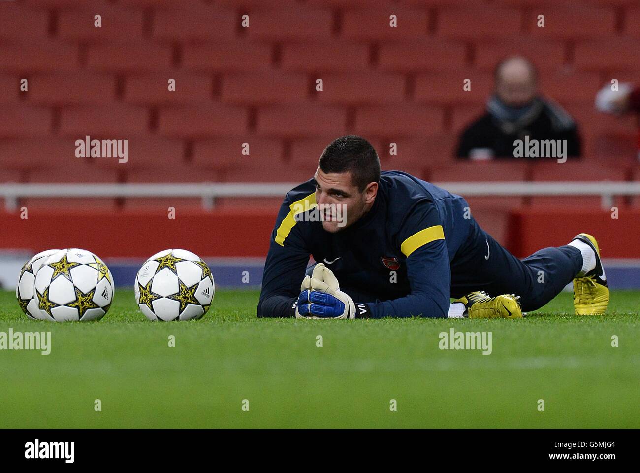 Football - UEFA Champions League - Groupe B - Arsenal / Montpellier - Emirates Stadium.Vito Mannone, Arsenal Banque D'Images