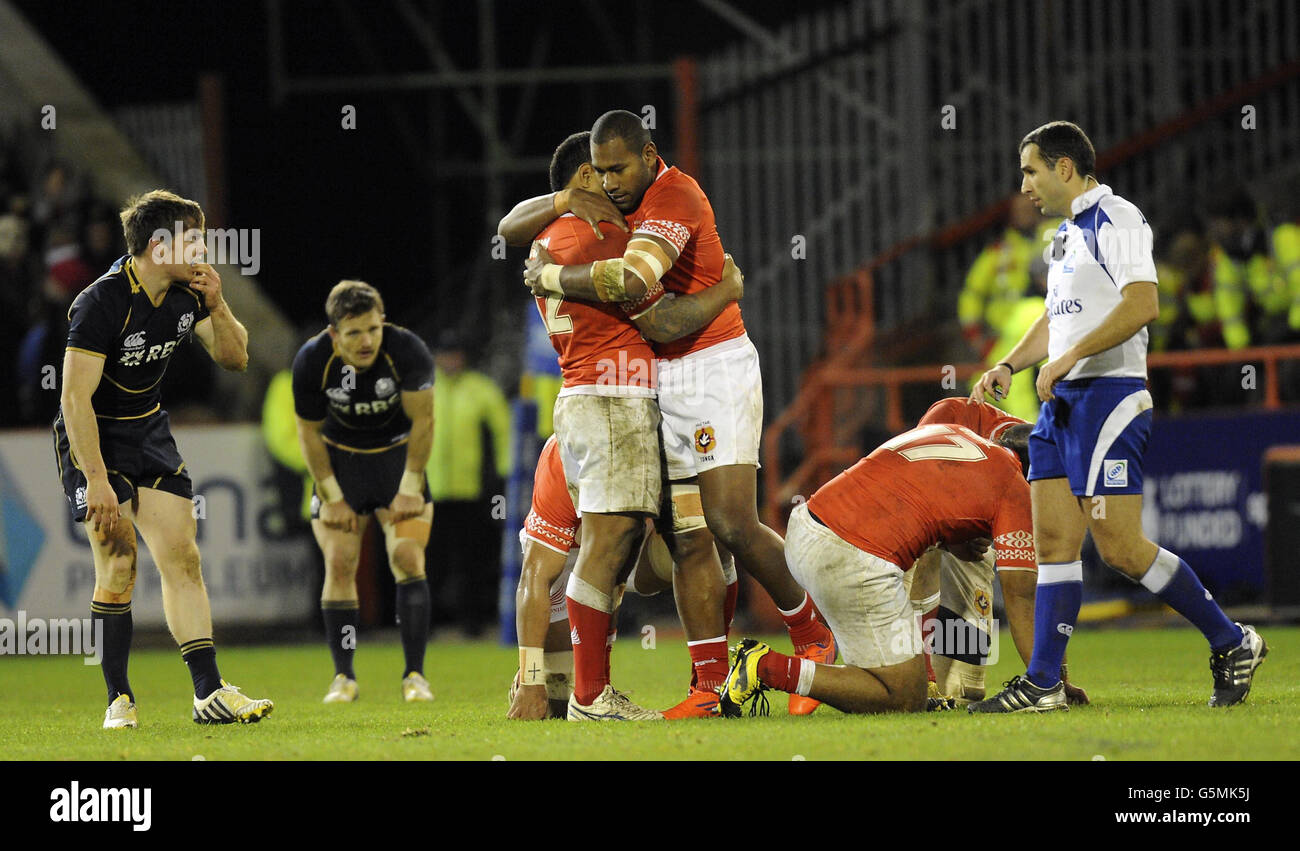 Rugby Union - Test EMC - Ecosse v Tonga - Pittodrie Stadium Banque D'Images