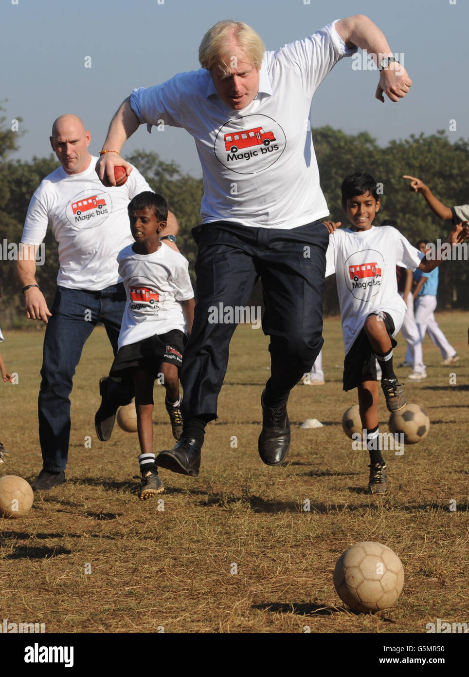 Boris Johnson visite l'Inde - Jour 5 Banque D'Images