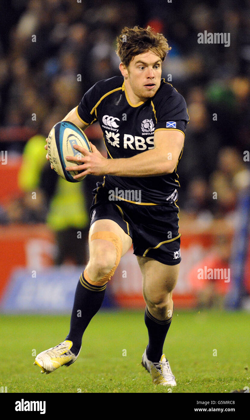 Rugby Union - EMC Test - Scotland / Tonga - Pittodrie Stadium.Thomas Heathcote, Écosse Banque D'Images