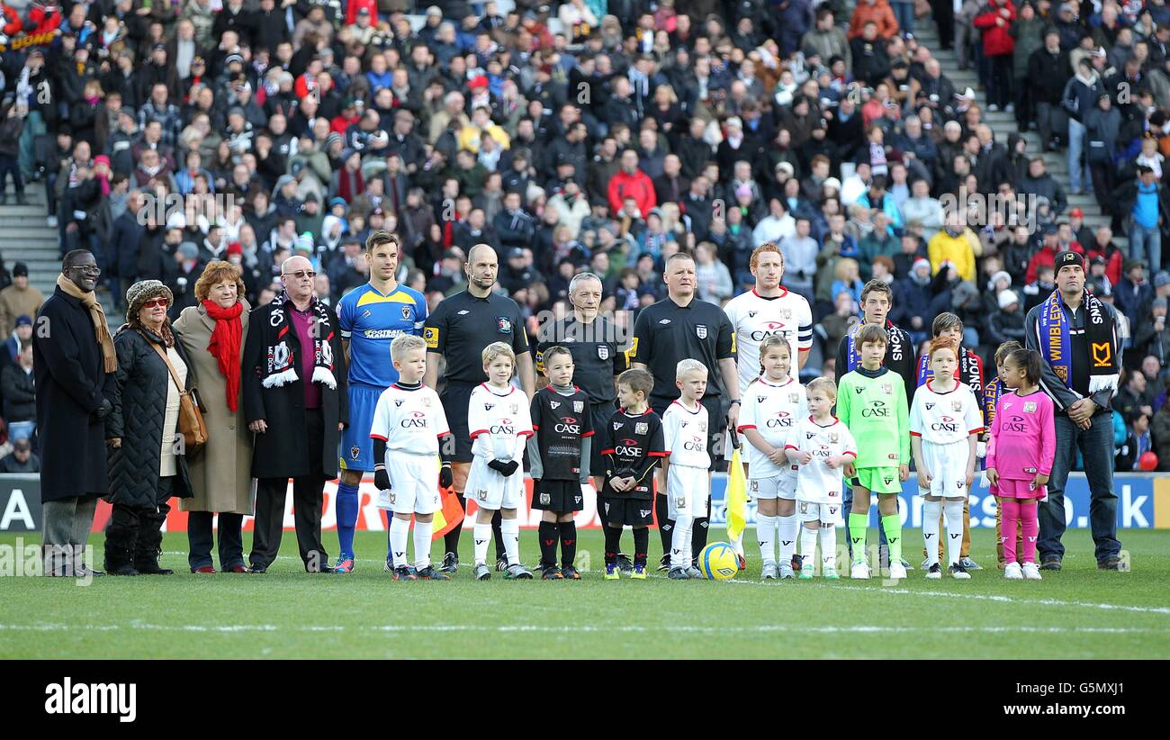 Football - Coupe de France - Deuxième tour - Milton Keynes Dons v AFC Wimbledon - stadium:mk Banque D'Images