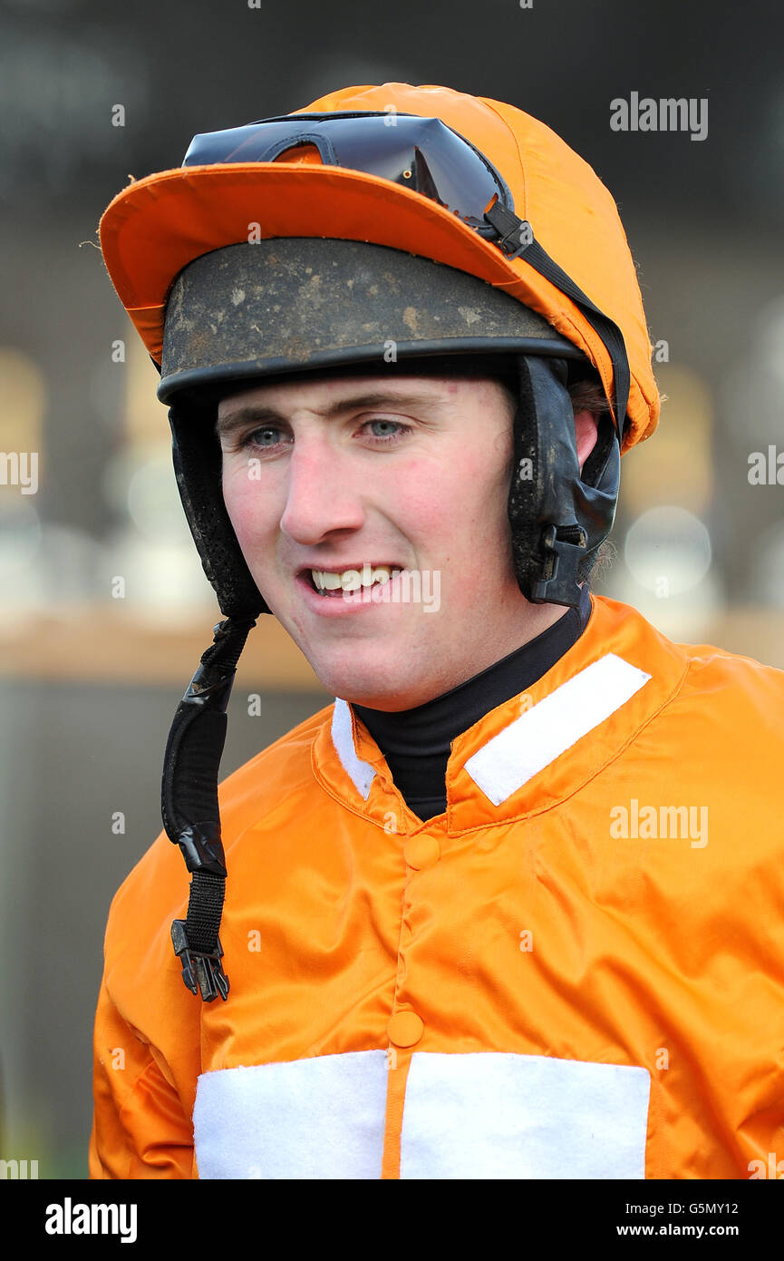 Courses hippiques - Festival d'hiver de Sportingbet - deuxième jour - Hippodrome de Newbury. Jack Doyle, jockey Banque D'Images