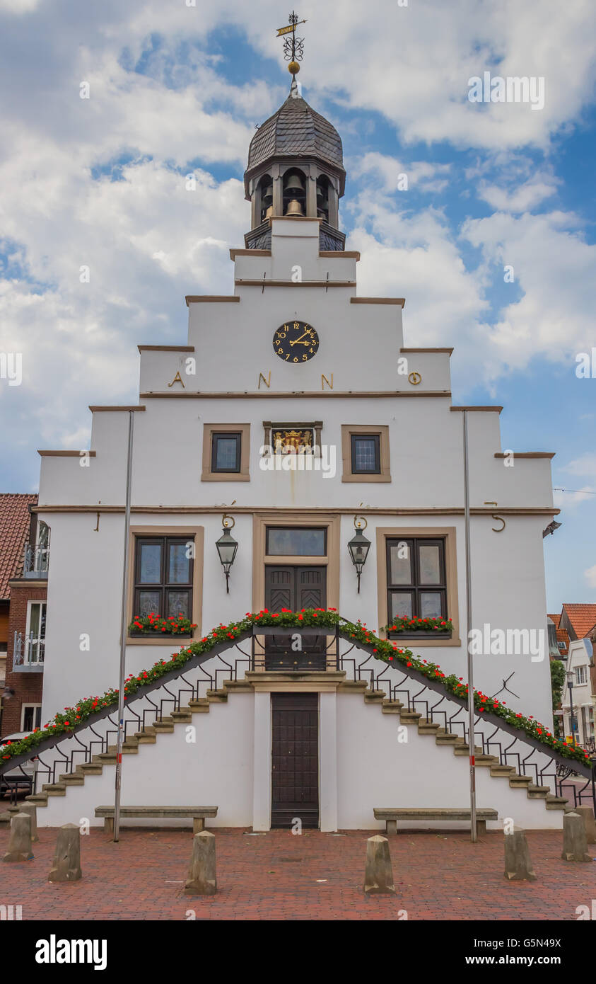 Hôtel de ville historique dans le centre de Lingen, Allemagne Banque D'Images