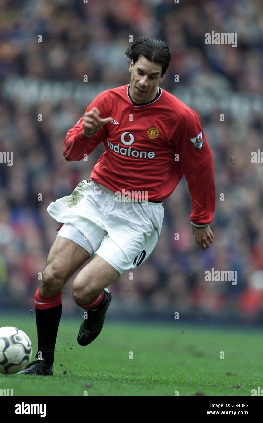 Ruud Van Nistelrooy de Manchester United, pendant la F.A. Barclaycard Premiership match contre Sunderland à Old Trafford, Manchester. Banque D'Images