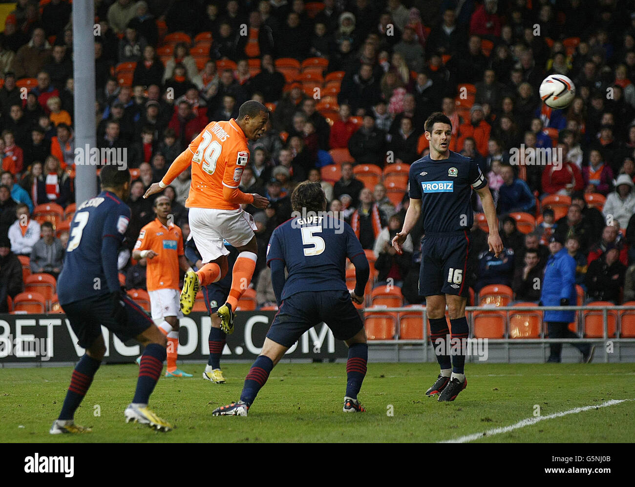 Soccer - npower Football League Championship - Blackpool v Blackburn Rovers - Bloomfield Road Banque D'Images