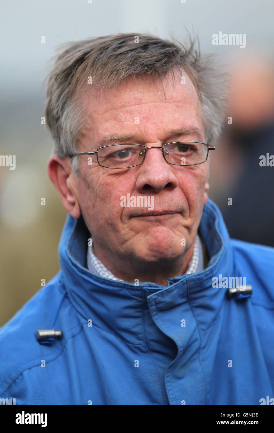 Mark Bradstock pendant le deuxième jour de la rencontre internationale à Cheltenham Racecourse, Cheltenham. Banque D'Images