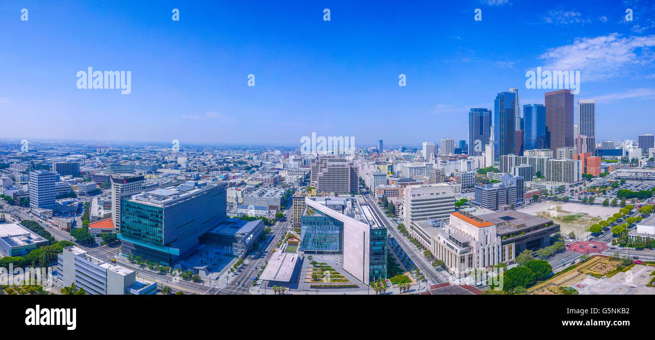 Vue panoramique du centre-ville de Los Angeles Banque D'Images