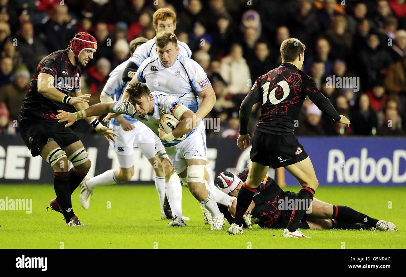 Rugby Union - RaboDirect PRO12 - Edinburgh Rugby v Glasgow Warriors - Murrayfield Banque D'Images