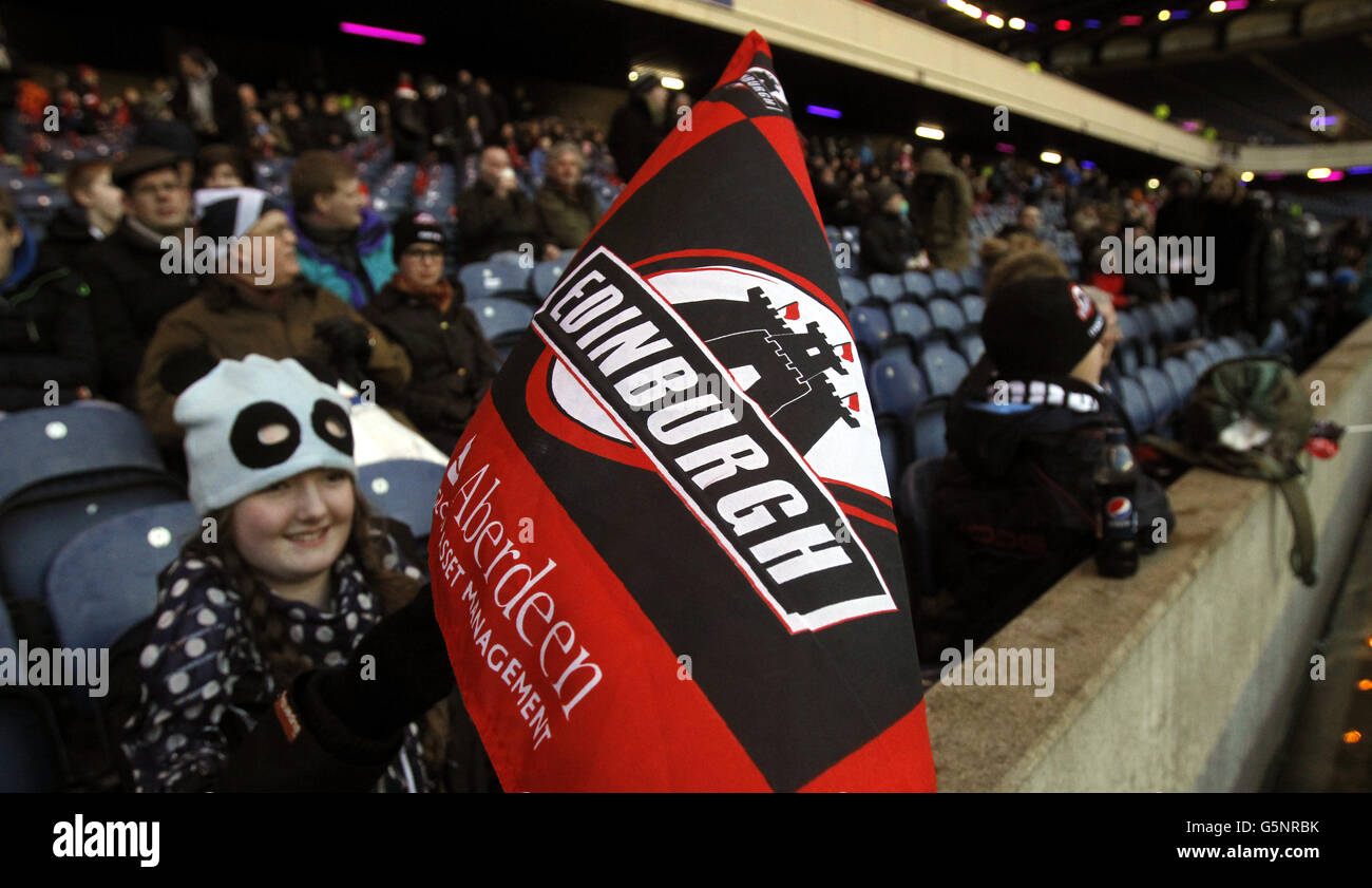 Rugby Union - RaboDirect PRO12 - Edinburgh Rugby v Glasgow Warriors - Murrayfield Banque D'Images