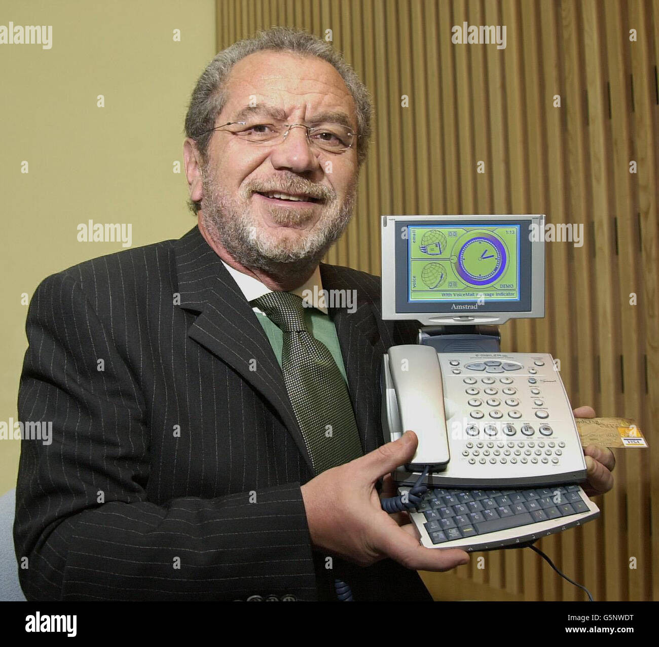 Lancement de l'Amstrad plus emailer. Banque D'Images