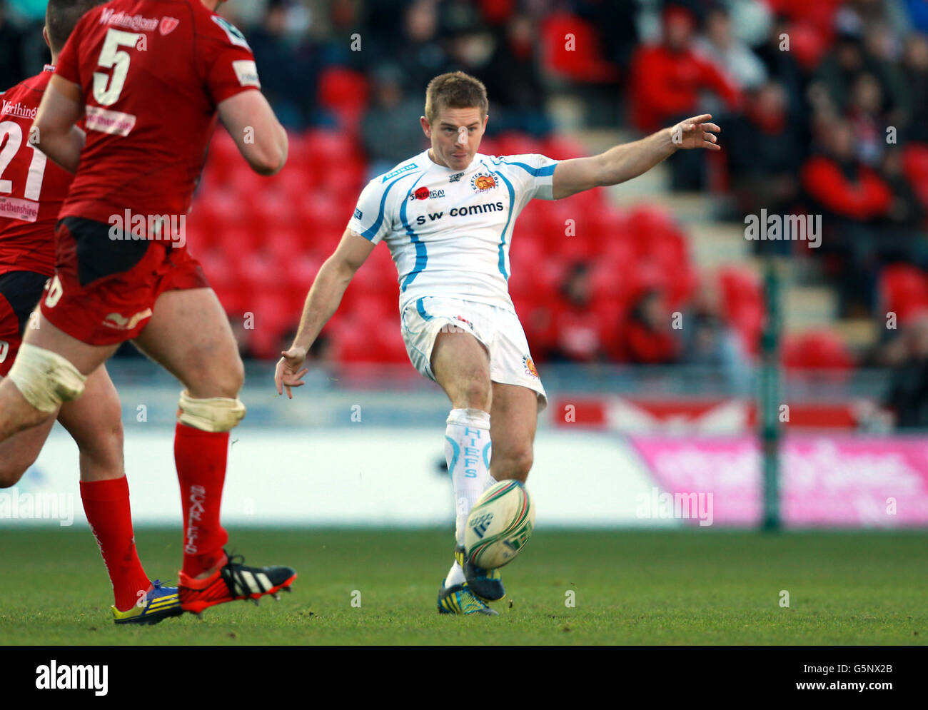Rugby Union - Heineken Cup - Pool 5 - Scarlets v Exeter Chiefs - Parc y Scarlets Banque D'Images