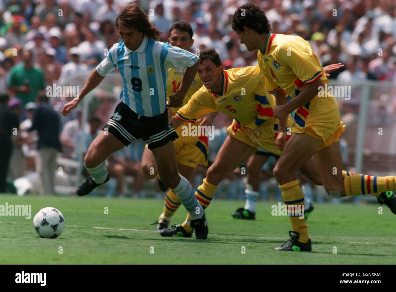 World Cup 1994, Roumanie v Argentine .... Pour la Coupe du Monde 94 Banque D'Images
