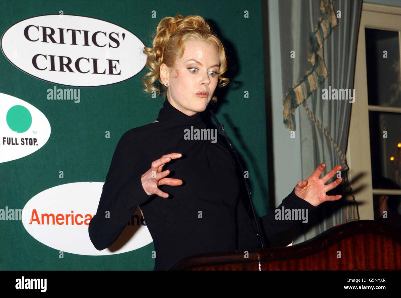 L'actrice australienne Nicole Kidman lors des 22e prix du London film Critlers' Circle à l'hôtel Dorchester à Londres. Banque D'Images