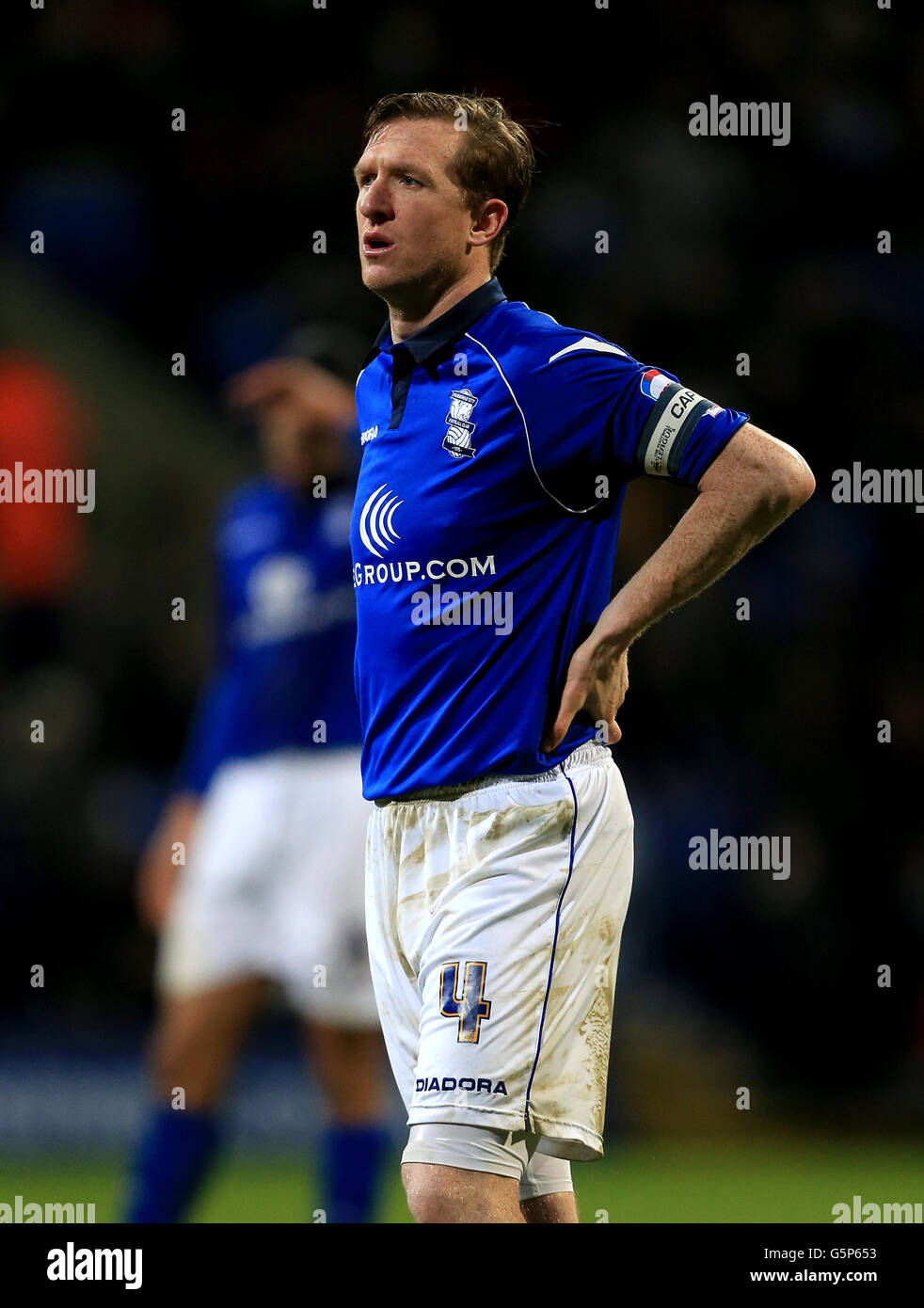 Football - npower football League Championship - Bolton Wanderers / Birmingham City - Reebok Stadium. Steven Caldwell, Birmingham City Banque D'Images