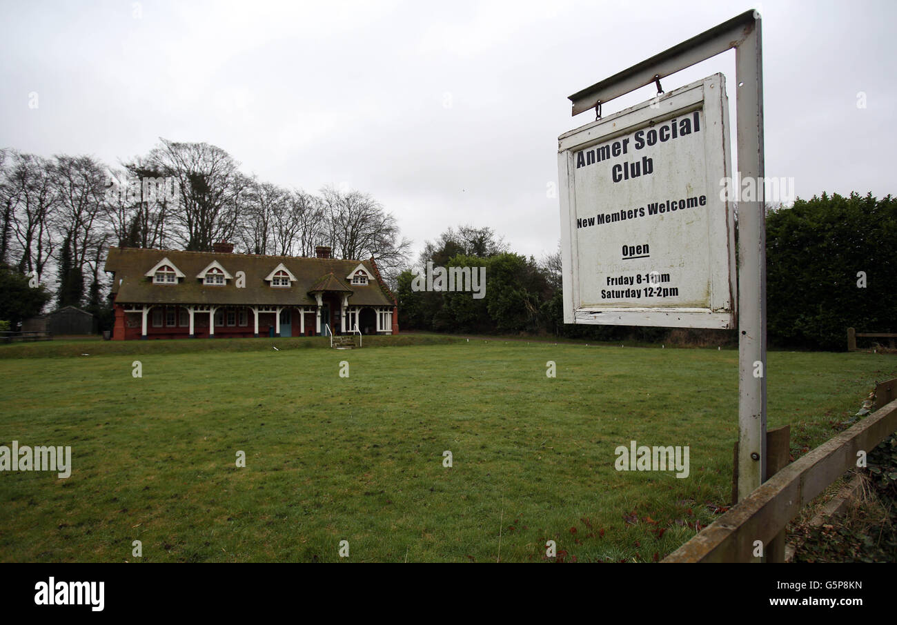 Anmer stock village - Norfolk Banque D'Images