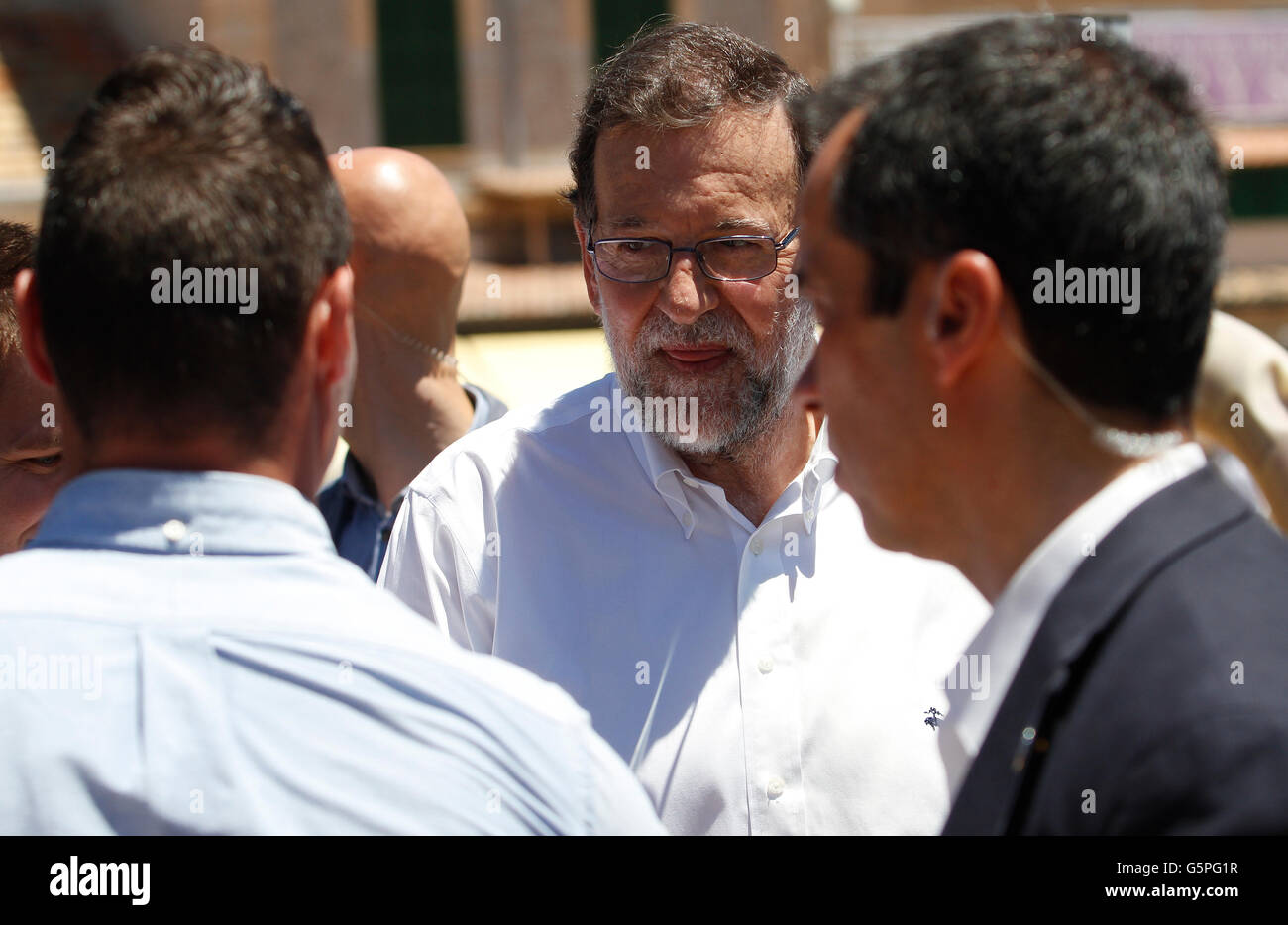 Mallorca, Espagne. 22 Juin, 2016. Le président de l'Espagne, Mariano Rajoy. Dans un rassemblement politique à Majorque. Credit : Mafalda/Alamy Live News Banque D'Images