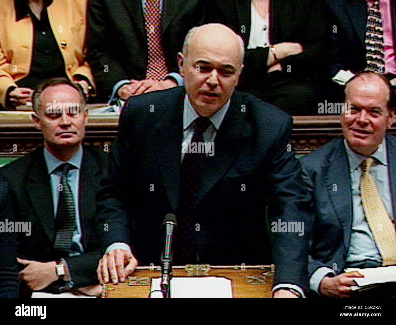 Le chef de l'opposition Iain Duncan Smith pendant l'heure des questions du premier ministre à la Chambre des communes, Westminster. Banque D'Images