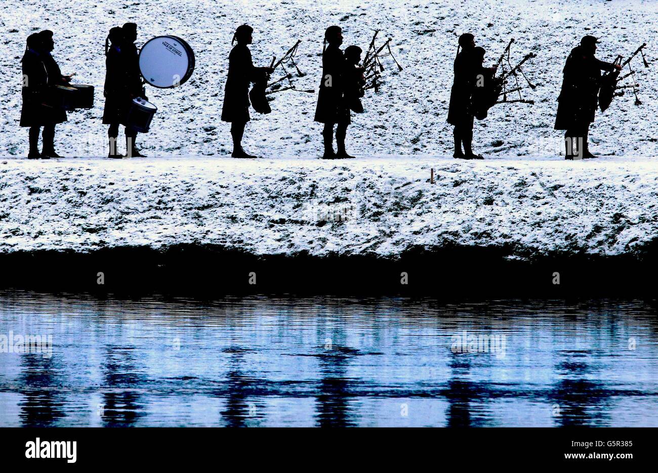 Ouverture de la saison de pêche au saumon - Pipers - Kenmore, Ecosse Banque D'Images