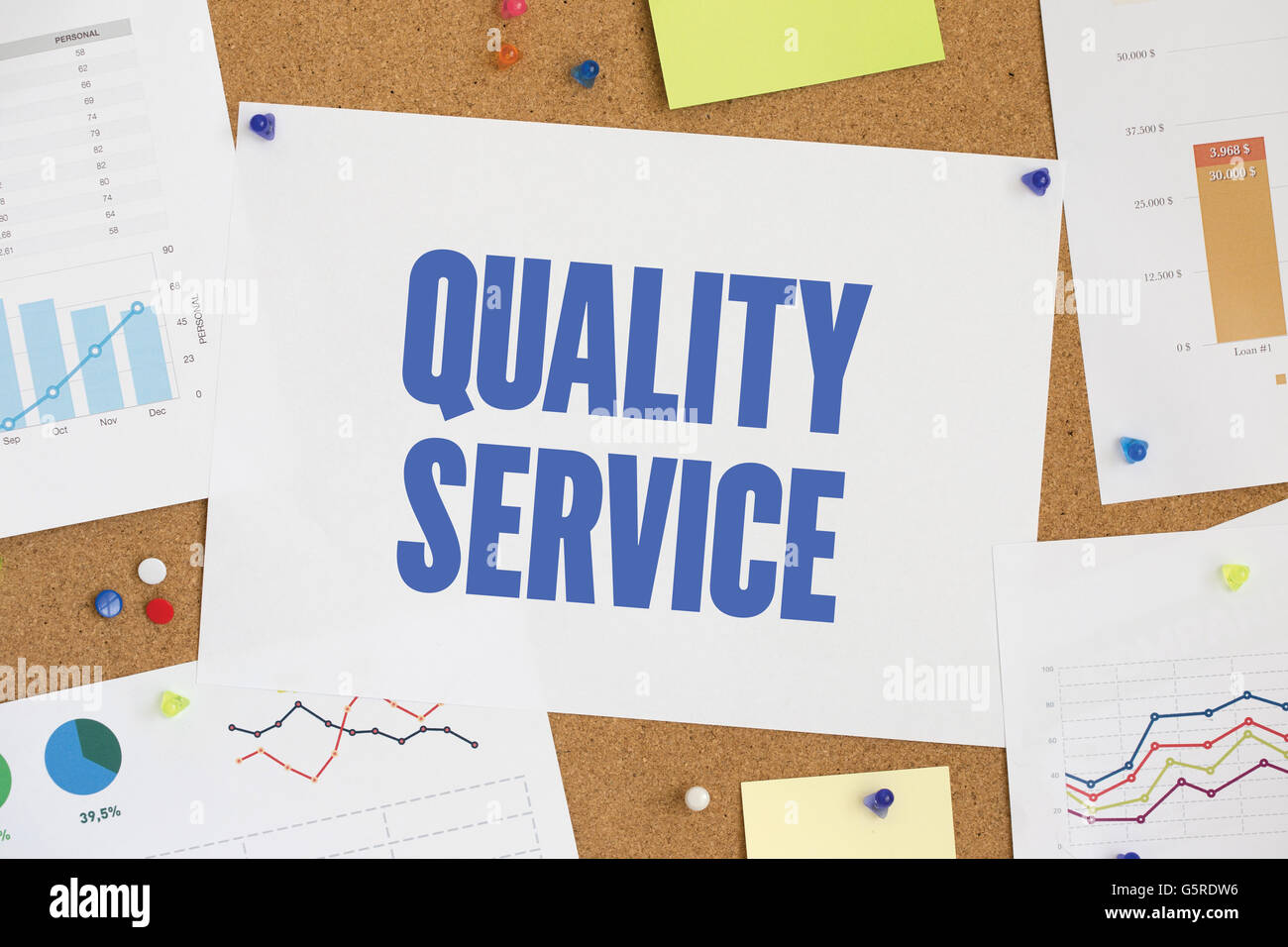 Affaires GRAPHIQUE GRAPHIQUE SUITE L'ENTREPRISE QUALITÉ SERVICE CONCEPT Banque D'Images