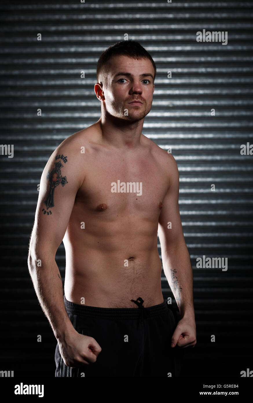 Boxe - Frankie Gavin Photocall - Hall de sport vert Banque D'Images