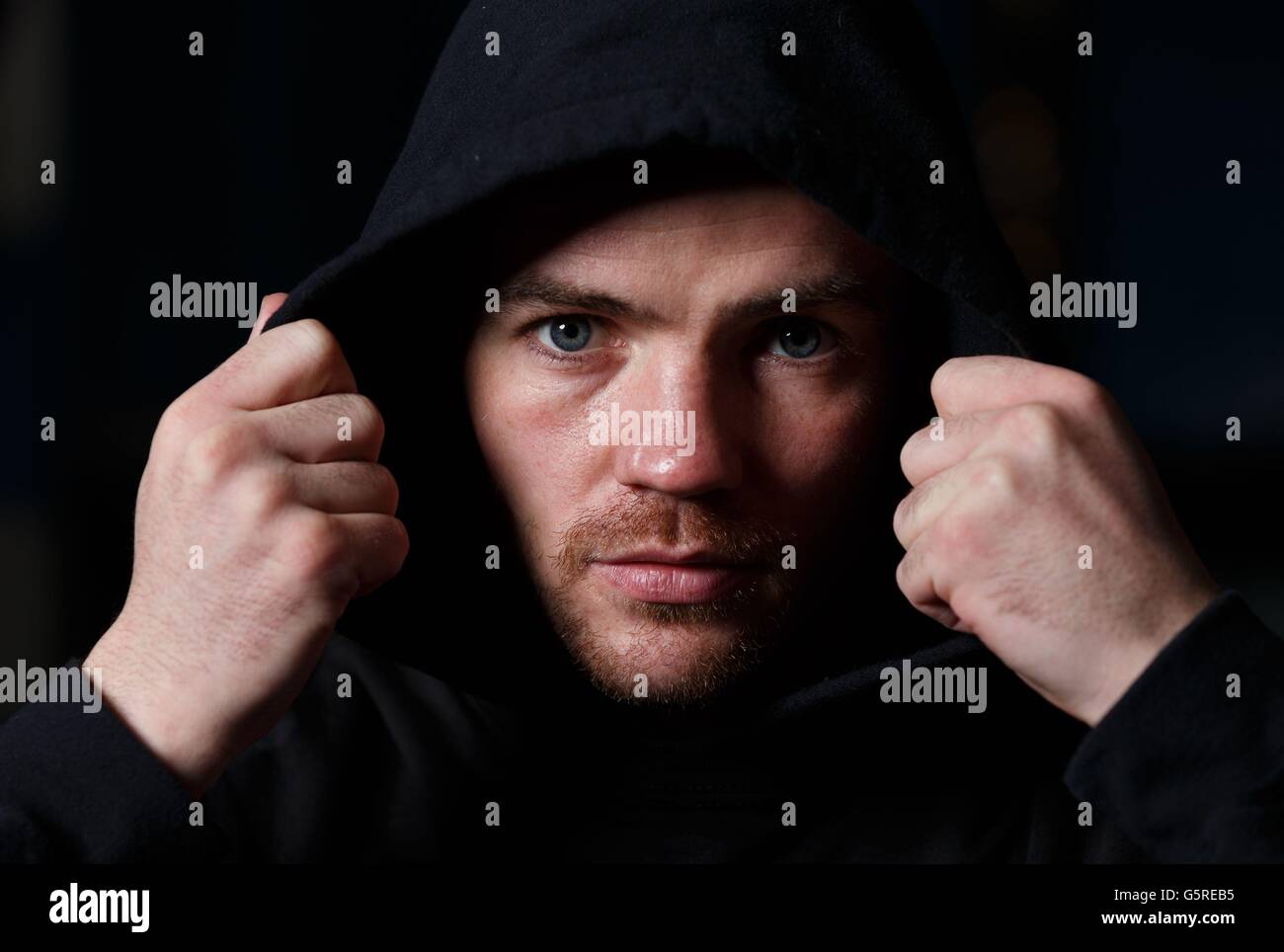 Boxe - Frankie Gavin Photocall - Hall de sport vert Banque D'Images