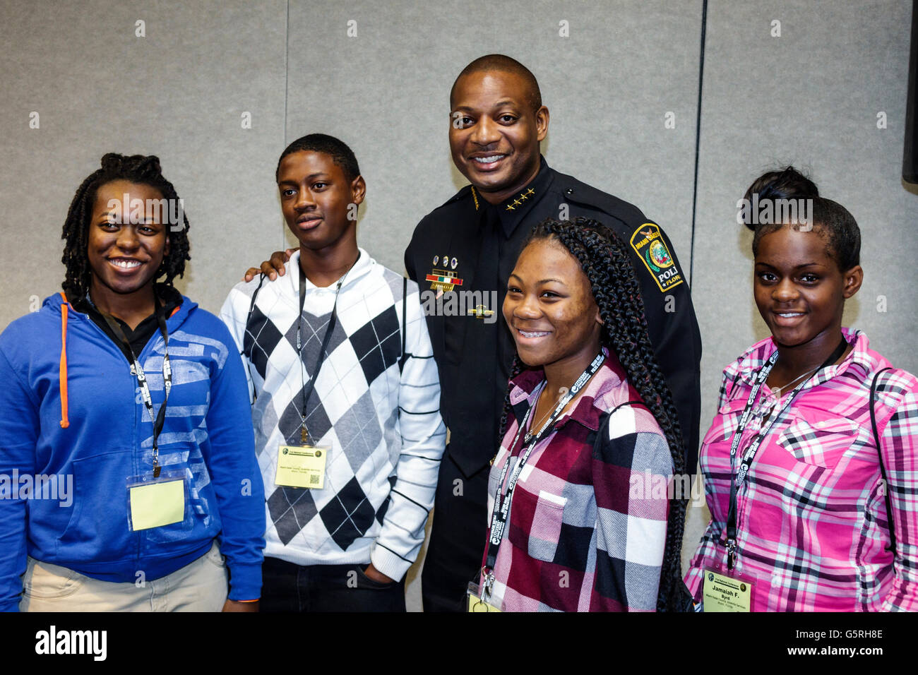 Miami Florida,Hyatt,hôtel,hébergement,National prévenant crime dans la Black Community Conference,Black étudiant étudiants adolescents adolescents adolescents adolescents adolescents mal Banque D'Images