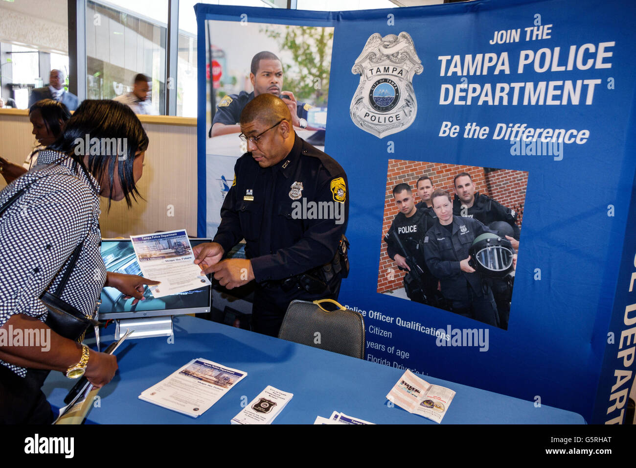 Miami Florida,Hyatt,hôtel,hébergement,Conférence nationale sur la prévention du crime dans la communauté noire,fournisseurs,salon de l'emploi,recruteur du service de police,recruteurs, Banque D'Images