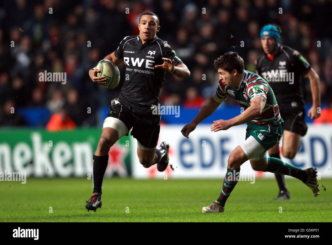 Rugby Union - Heineken Cup - Pool 2 - Ospreys v Leicester Tigers - stade Liberty Banque D'Images
